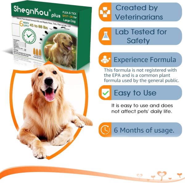 Total Pest Defense Dog Flea & Tick Protection Drops - Image 2