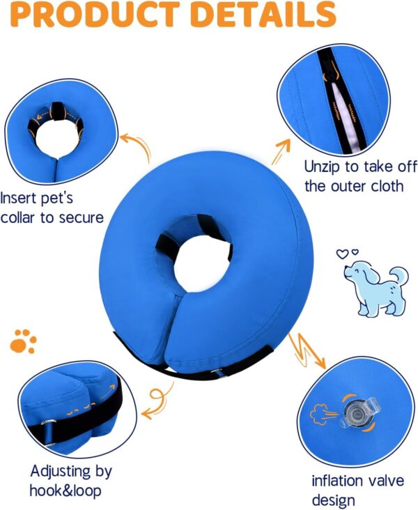 Supet Inflatable Donut Post‑Surgery Collar For Dogs - Image 7