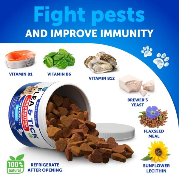 Natural Flea & Tick Prevention + Probiotics for Dogs - Image 3
