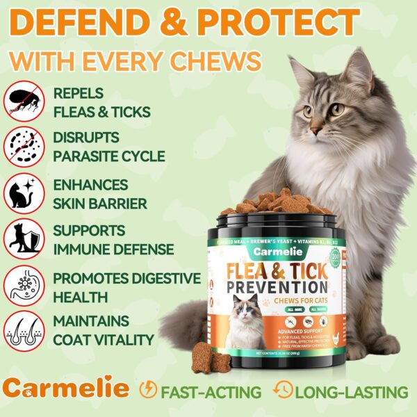 Carmelie Cat Flea and Tick Treatment + Dog Allergy Chews - Image 2