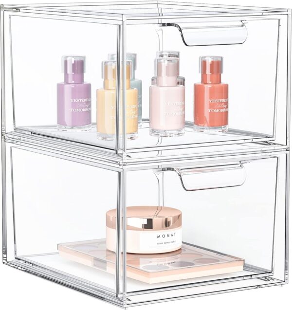 Acrylic Storage Containers With Drawers