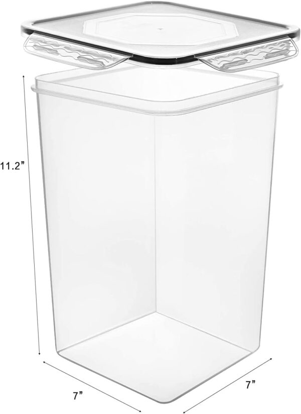 M MCIRCO Airtight Tall Food Storage Containers with Labels - Image 3