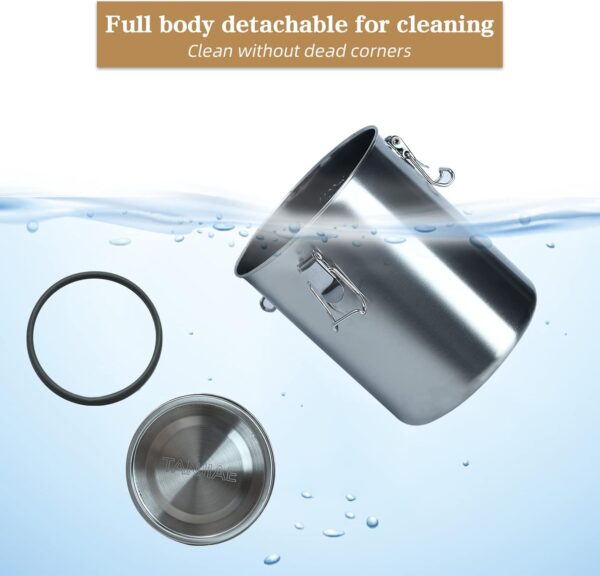Compact Stainless Steel Airtight Canister Trio for Small Kitchens - Image 9