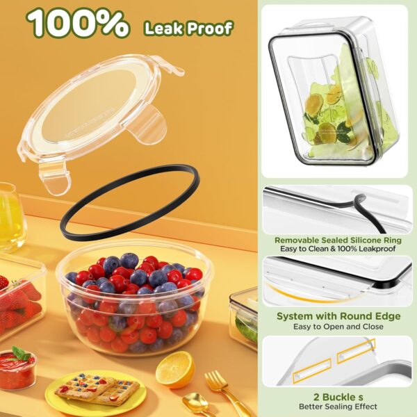 40‑Piece Airtight Food Storage Set with Leak‑Proof Lids, Labels & Pen - Image 3