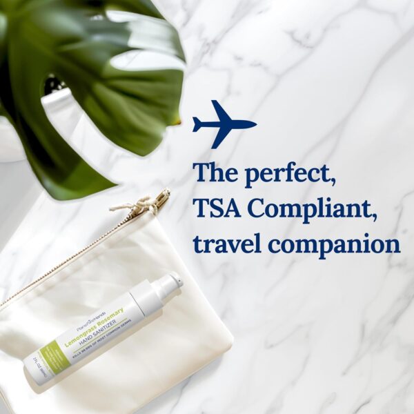 Lemongrass Rosemary Lotion Hand Sanitizer, Travel Size 3-Pack - Image 5