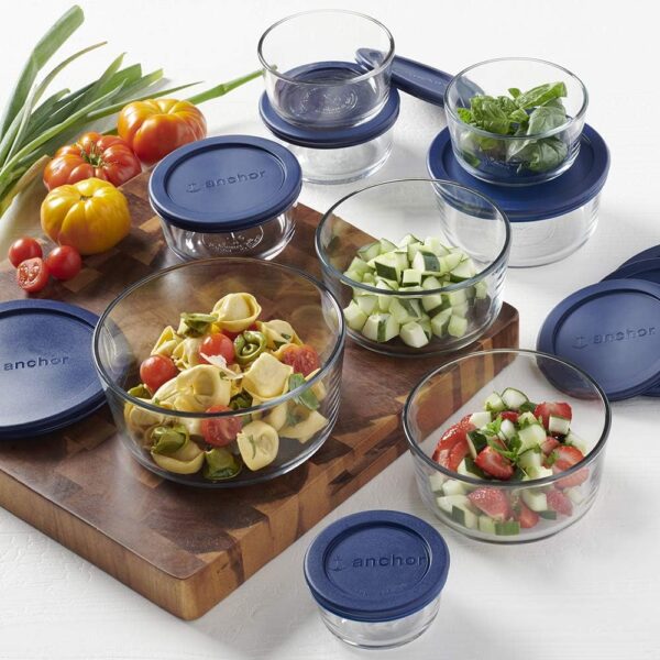 Anchor Hocking SnugFit 18‑Piece Glass Storage Containers with Lids - Image 2