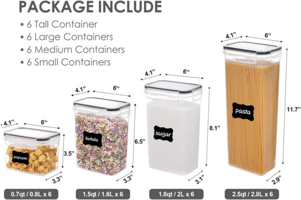 Vtopmart 24‑Piece BPA‑Free Airtight Food Storage Canisters - Image 2