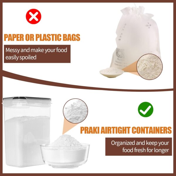 PRAKI 24‑Piece BPA‑Free Airtight Pantry Canisters with Labels & Marker - Image 7