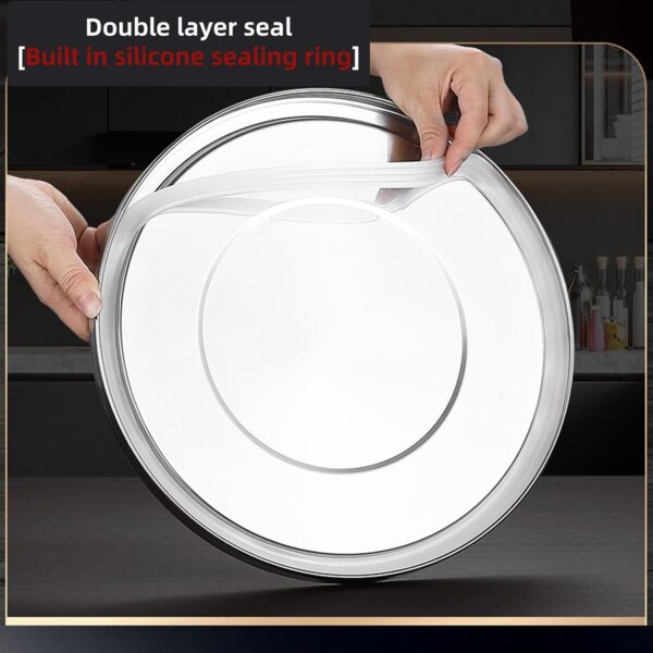 6‑Litre 304 Stainless Steel Airtight Container with Lock Clips - Image 6