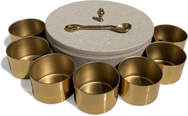 ABHANDICRAFTS 7‑Compartment Masala Dabba with Spoon - Image 6