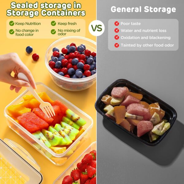 40‑Piece Airtight Food Storage Set with Leak‑Proof Lids, Labels & Pen - Image 5