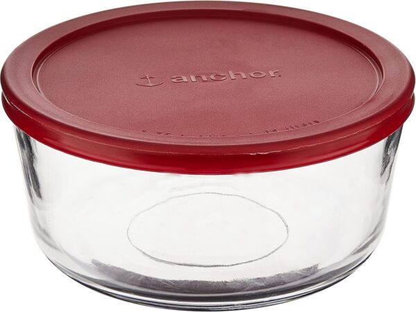 Anchor Hocking 7‑Cup Round Glass Food Storage Containers - Image 3