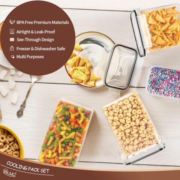 PRAKI 24‑Piece BPA‑Free Airtight Pantry Canisters with Labels & Marker - Image 4