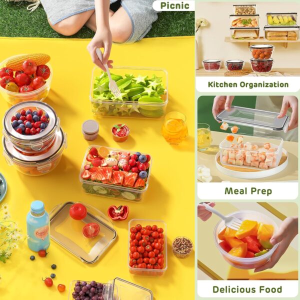 40‑Piece Airtight Food Storage Set with Leak‑Proof Lids, Labels & Pen - Image 7