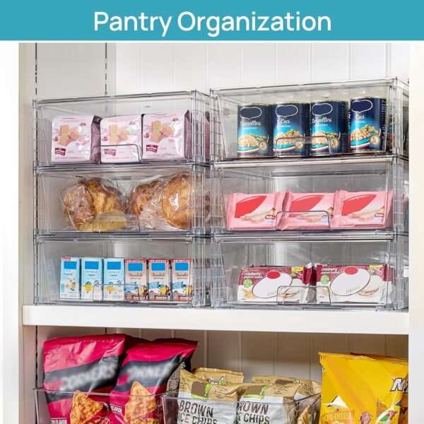 Vtopmart 2‑Pack Large Stackable Clear Acrylic Storage With Drawers - Image 7