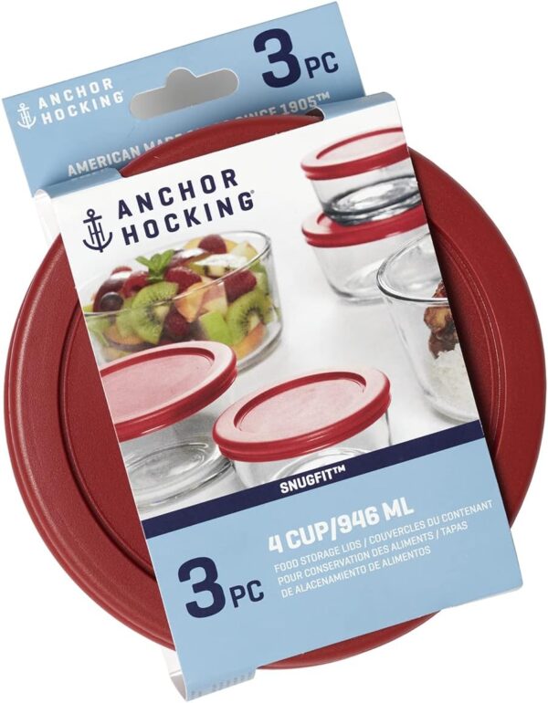 Anchor Hocking Glass Storage Containers With Glass Lids