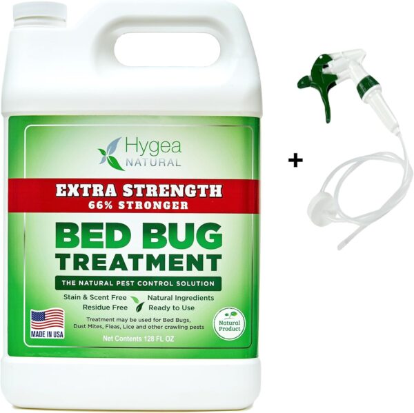 Extra Strength Bed Bug Spray 128 oz + XL Unisex Coveralls Bundle - Image 2