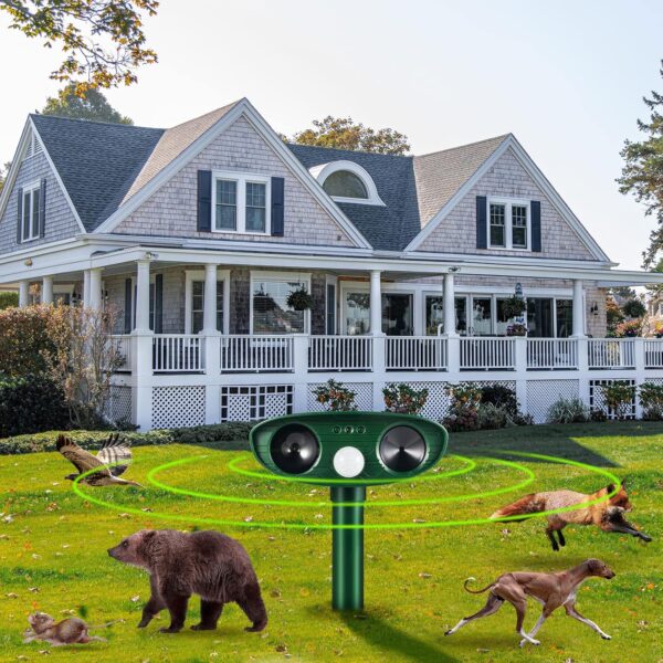 2025 Solar Ultrasonic Deer & Garden Pest Deterrent, 2-Pack, Waterproof, Motion-Activated  - Image 5