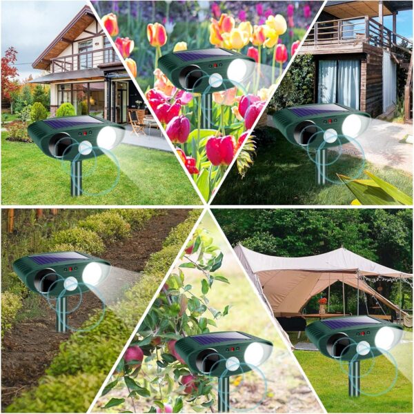 2025 Upgraded Outdoor Cat Repellent With Ultrasonic Protection - Image 6