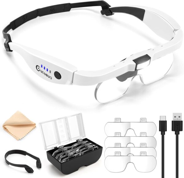 30x Magnifying Glasses With Light And Stand