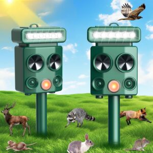Ultrasonic Waterproof Animal Repellents With Lights