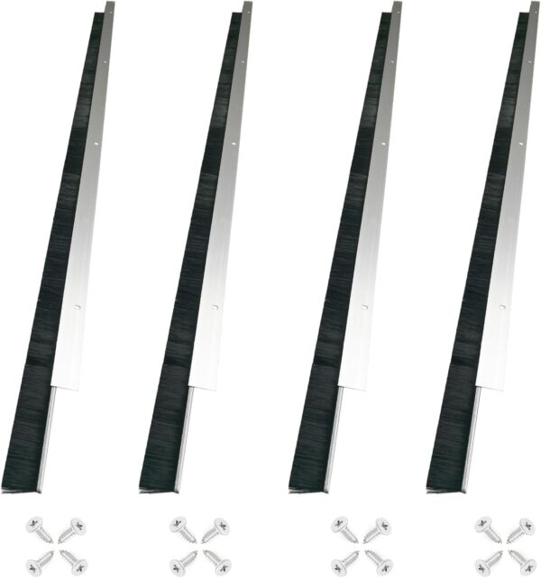 Aluminum Door Sweep With Nylon Brush