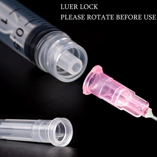 100‑Pack 3 ml Luer‑Lock Syringes (18 Gauge, Individually Sealed) - Image 4