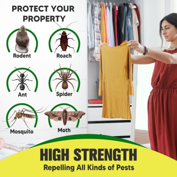 NJYNME Peppermint Pest Control Balls, 8-Pack Natural Rodent and Insect Repellent - Image 2