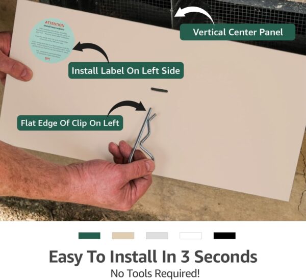 Exterior Crawl Space Vent Cover with 2-inch Insulation Blocks - Image 7