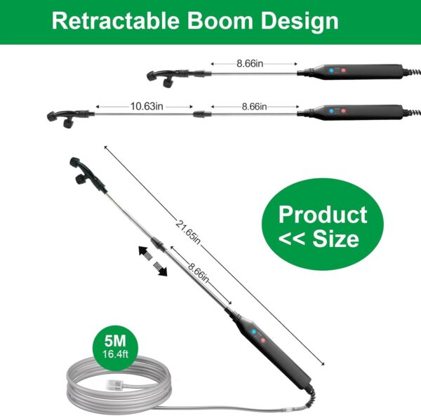 23.6 inch Battery Powered Sprayer Wand with Telescopic Lance - Image 8