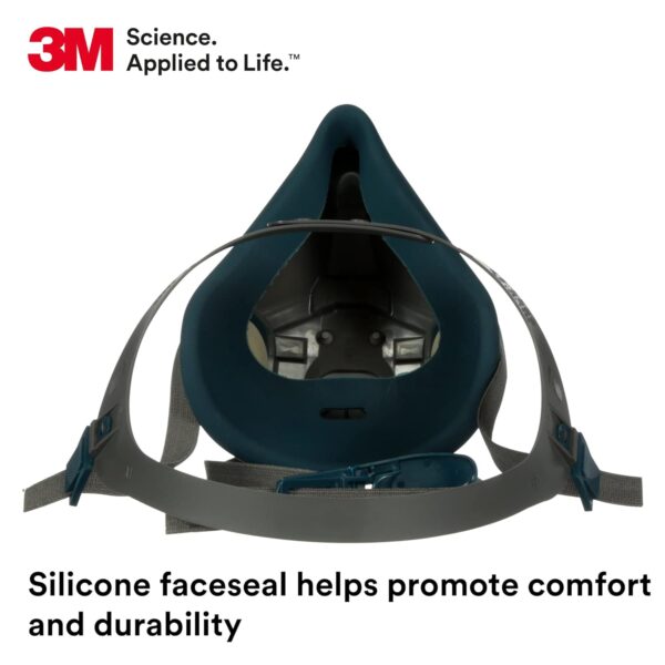 3M Rugged Comfort Half Facepiece Reusable Respirator 6503 - Image 4