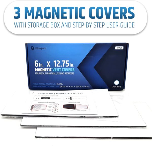 Powerful Magnetic Vent Covers – 6 × 12.75 Inch, 3‑Pack - Image 7