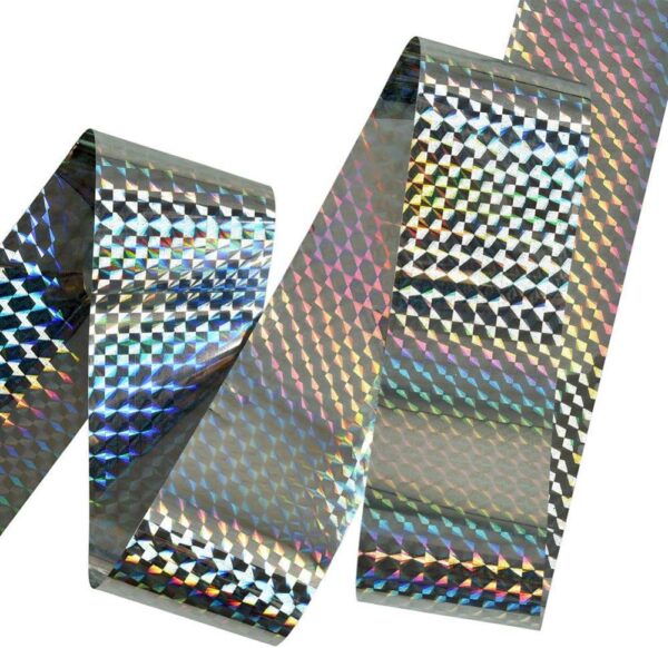 XPCARE Bird Scare Tape Ribbon, 150 ft x 2 in Reflective PET Tape for Humane Bird Control - Image 4