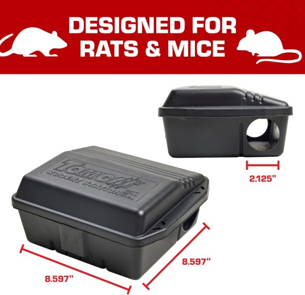 Tomcat Rodent Station, Lockable Indoor and Outdoor Bait Box for Rats and Mice - Image 8