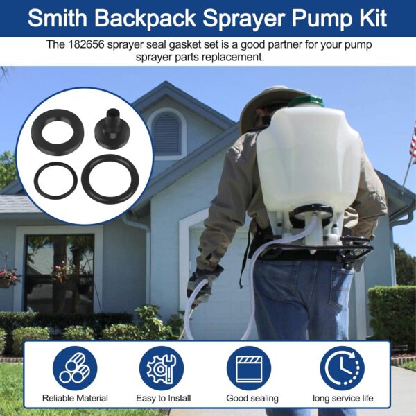 Backpack Sprayer Seal Gasket Kit 182656: Viton Pump Service Kit - Image 4