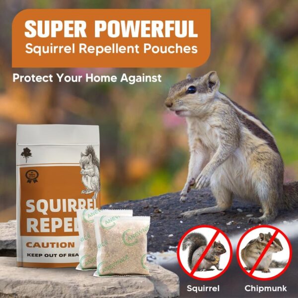 8-Pack Squirrel Repellent Outdoor Pouches for Garden, Attic, and Garage - Image 2