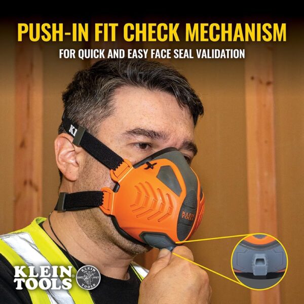 Klein Tools 60553 P100 Half‑Mask Respirator S/M - Image 4