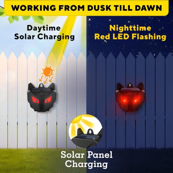 4-Pack Solar Nocturnal Animal Repeller for Coops and Gardens - Image 4