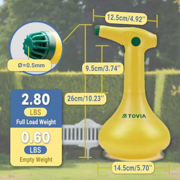 T TOVIA 1L Electric Plant Mister: Battery Powered Garden Sprayer - Image 6