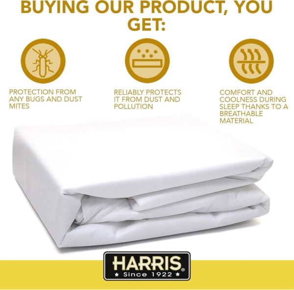 Harris Queen Bed Bug Proof Mattress Encasement, Waterproof Protector - Image 5