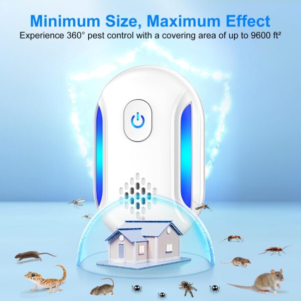 Upgraded 2025 Ultrasonic Repellent for Bugs, Mice, Roaches and Spiders (6-Pack) - Image 4