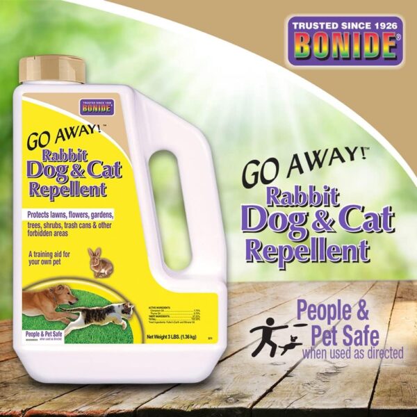 Bonide Go Away! Rabbit, Dog, and Cat Repellent Granules, 3 lbs - Image 5