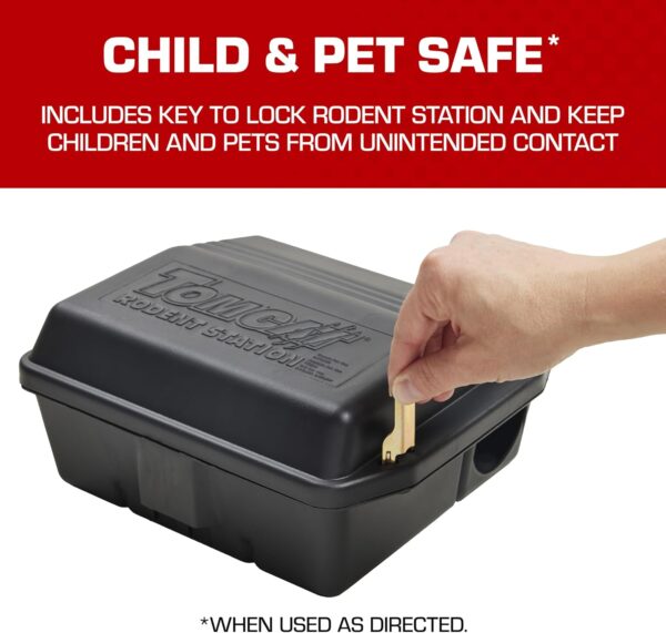 Tomcat Rodent Station, Lockable Indoor and Outdoor Bait Box for Rats and Mice - Image 4