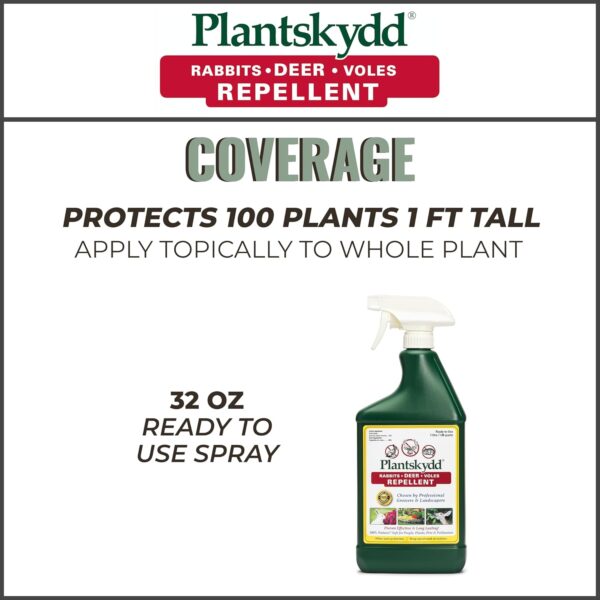 Plantskydd Animal Repellent Spray 32 oz RTU | Organic Deer and Rabbit Defense - Image 3