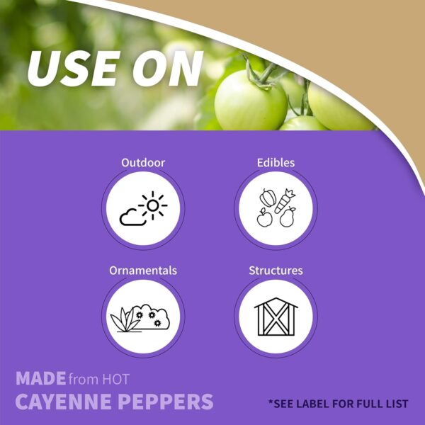 Bonide Hot Pepper Wax Animal Repellent 32 oz RTU Spray - Image 2