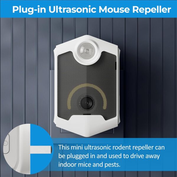 1-Pack Ultrasonic Pest Repeller Plug-In with Night Light - Indoor Electronic Repellent - Image 8