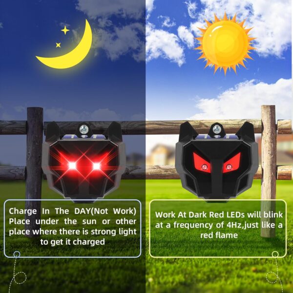 4-Pack Solar Predator Lights and Motion Animal Repeller for Coops, Yards, and Farms - Image 5