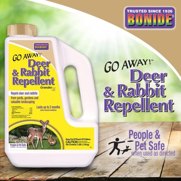 Bonide Go Away Deer & Rabbit Repellent Granules - Image 2