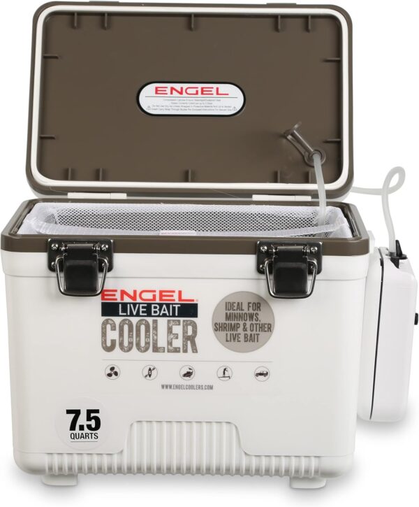 Engel Live Bait Cooler Box ENGLBC-N with 2nd Gen 2-Speed Aerator Pump - Image 5