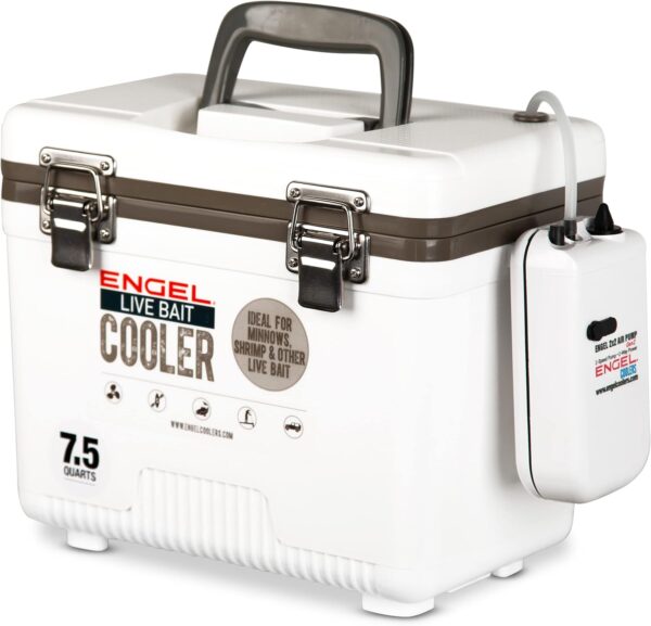 Engel Live Bait Cooler Box ENGLBC-N with 2nd Gen 2-Speed Aerator Pump - Image 2